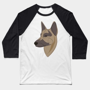 German Shepherd - one line drawing Baseball T-Shirt